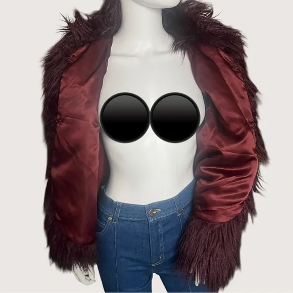 Faux Fur Cropped Coat - Picture 5 of 15